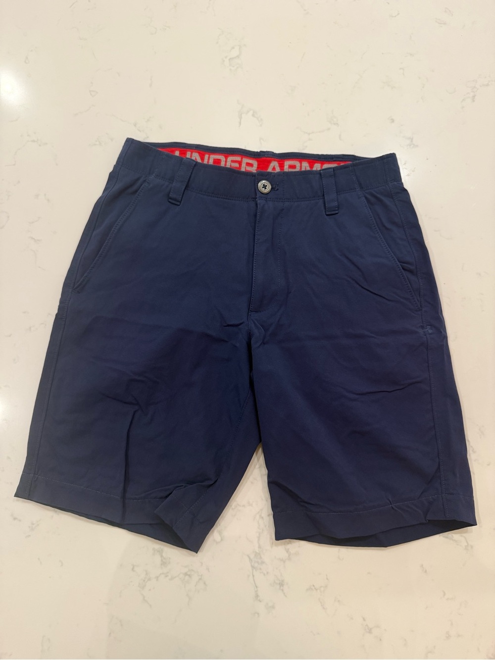 Under Armour Men's Navy Blue Flat Front Shorts